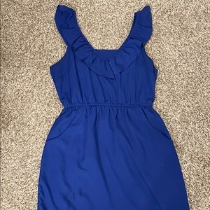 Royal blue pocket dress
